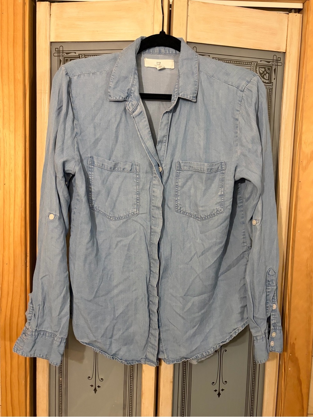 Thread & Supply Light Blue Denim Button-Up Shirt